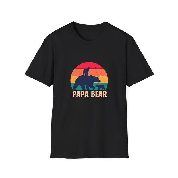 Papa Bear Unisex Softstyle T-Shirt
