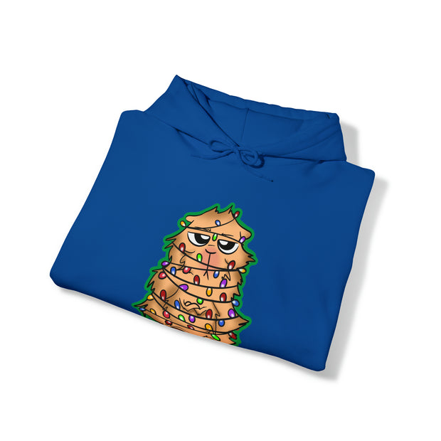 Christmas cat Unisex Heavy Blend™ Hooded Sweatshirt