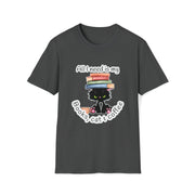 Books, Cat & Coffee Unisex Softstyle T-Shirt