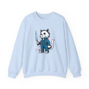 Horror Movie Cats Unisex Heavy Blend™ Crewneck Sweatshirt