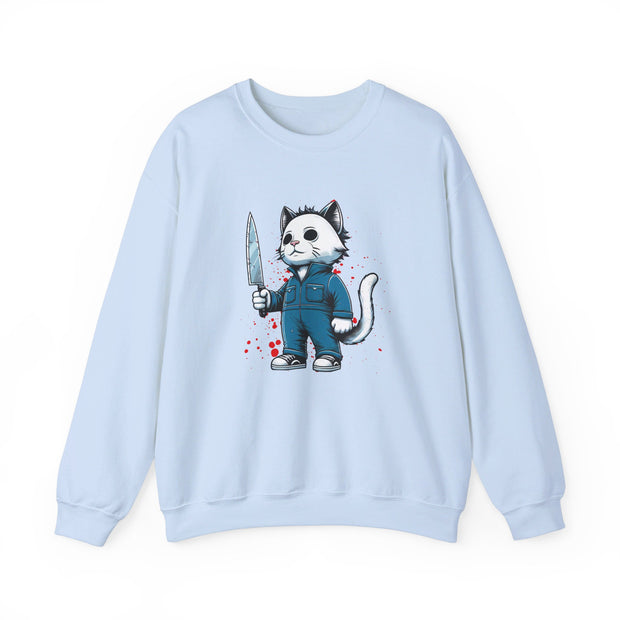 Horror Movie Cats Unisex Heavy Blend™ Crewneck Sweatshirt
