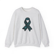 Ovarian Cancer Ribbon Unisex Heavy Blend™ Crewneck Sweatshirt