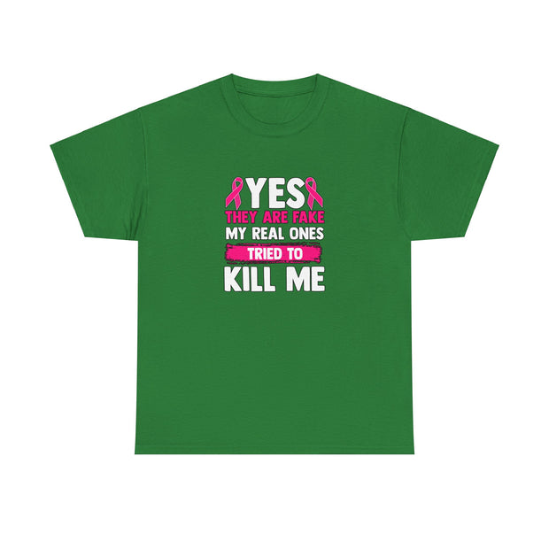 Breast Cancer Unisex Heavy Cotton Tee