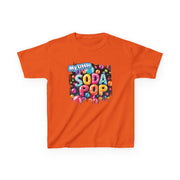 Kids Soda Pop Tee, Fun T-Shirt, Cute Apparel for Kids, Gift for Birthdays, Playdate Outfit, Colorful Kidswear
