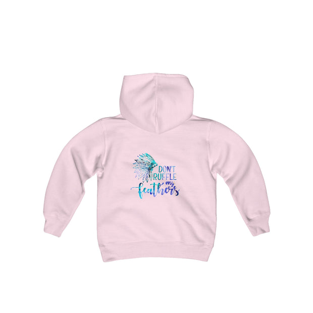 Don’t Ruffle My Feathers Youth Heavy Blend Hooded Sweatshirt