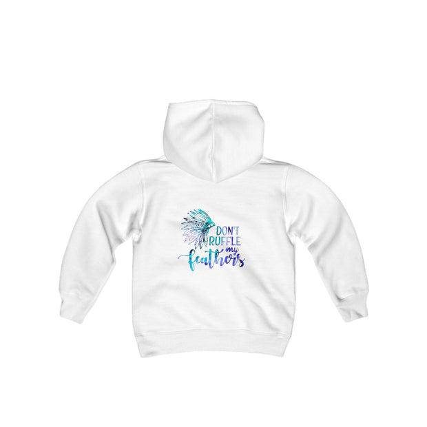 Don’t Ruffle My Feathers Youth Heavy Blend Hooded Sweatshirt