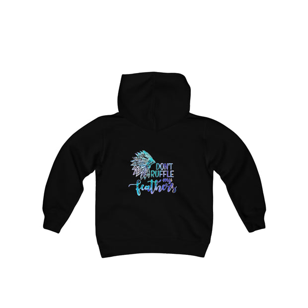 Don’t Ruffle My Feathers Youth Heavy Blend Hooded Sweatshirt