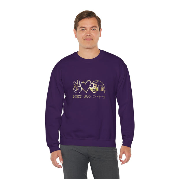 Peace Love Camping Unisex Heavy Blend™ Crewneck Sweatshirt