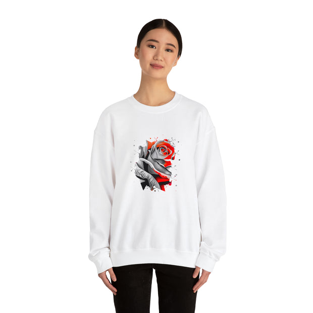 Rose Unisex Heavy Blend™ Crewneck Sweatshirt