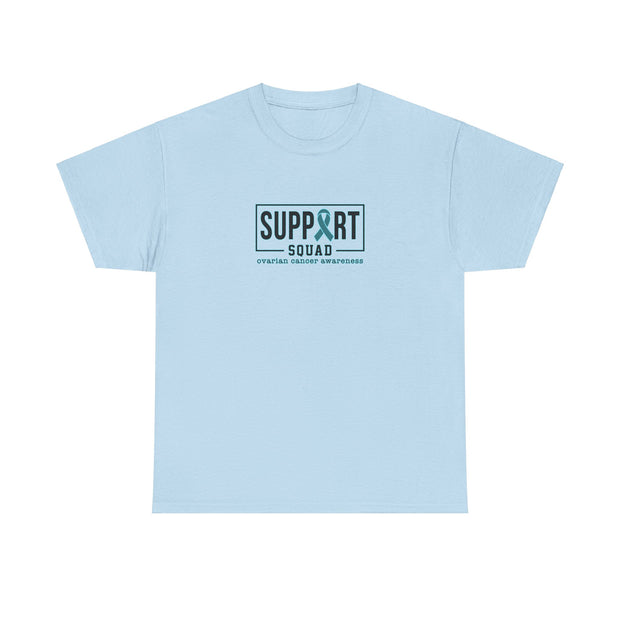 Ovarian Cancer Support Squad Unisex Heavy Cotton Tee