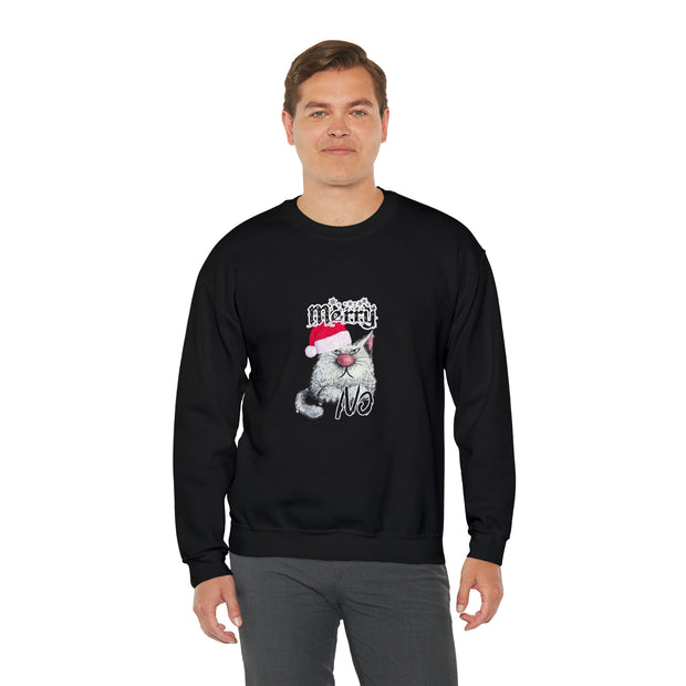 Christmas cat Unisex Heavy Blend™ Crewneck Sweatshirt