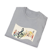 Musical Notes Unisex Softstyle T-Shirt