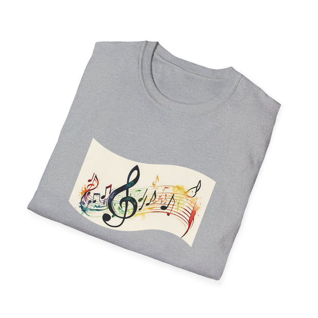 Musical Notes Unisex Softstyle T-Shirt