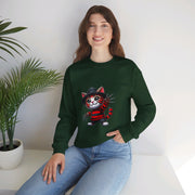 Horror Movie Cats Unisex Heavy Blend™ Crewneck Sweatshirt