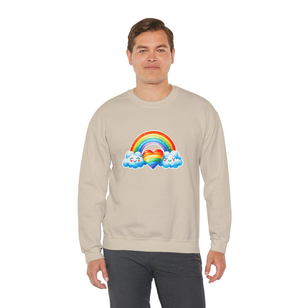 Rainbow Love Unisex Heavy Blend™ Crewneck Sweatshirt