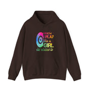I Know I Play Like A Girl Unisex Heavy Blend™ Hooded Sweatshirt