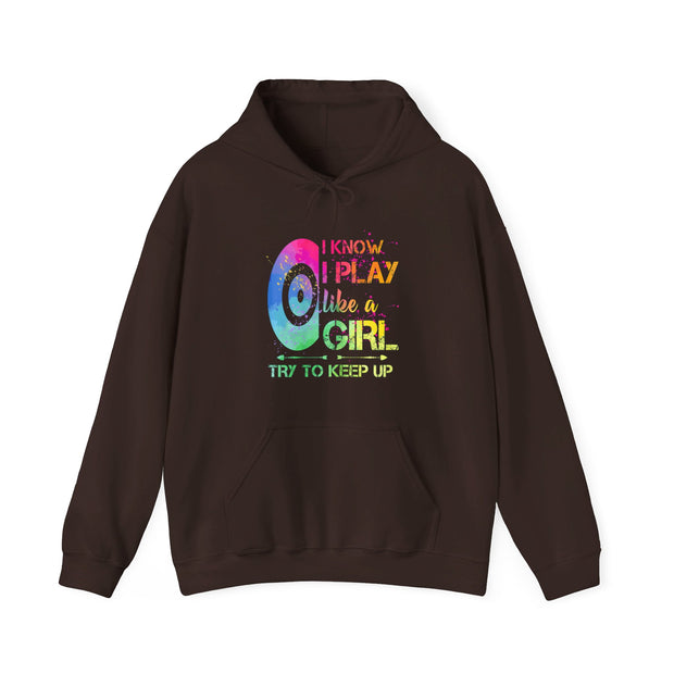 I Know I Play Like A Girl Unisex Heavy Blend™ Hooded Sweatshirt