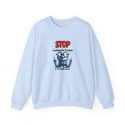 Stop Looking for Trouble Unisex Heavy Blend™ Crewneck Sweatshirt