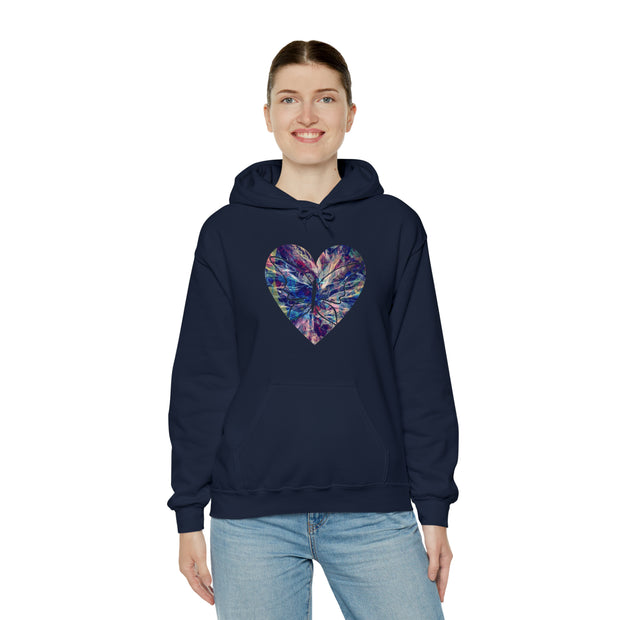 Heart Butterfly Unisex Heavy Blend™ Hooded Sweatshirt