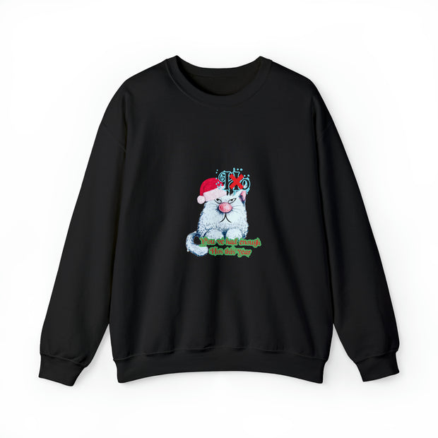 Christmas cat Unisex Heavy Blend™ Crewneck Sweatshirt