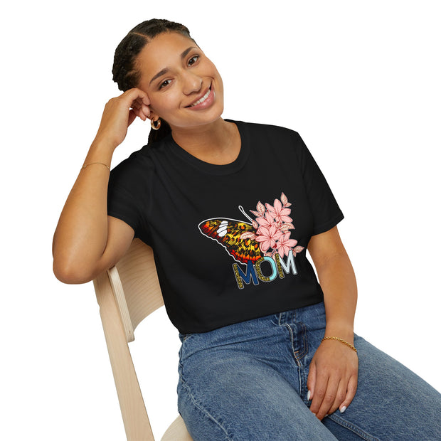Butterfly Mom Unisex Softstyle T-Shirt