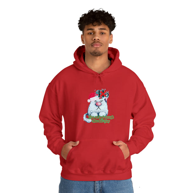 Christmas cat Unisex Heavy Blend™ Hooded Sweatshirt