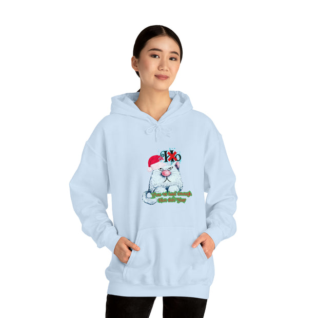 Christmas cat Unisex Heavy Blend™ Hooded Sweatshirt