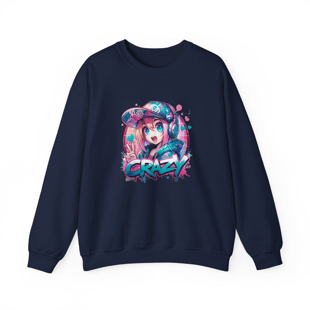 Graffiti Anime Girls Unisex Heavy Blend™ Crewneck Sweatshirt