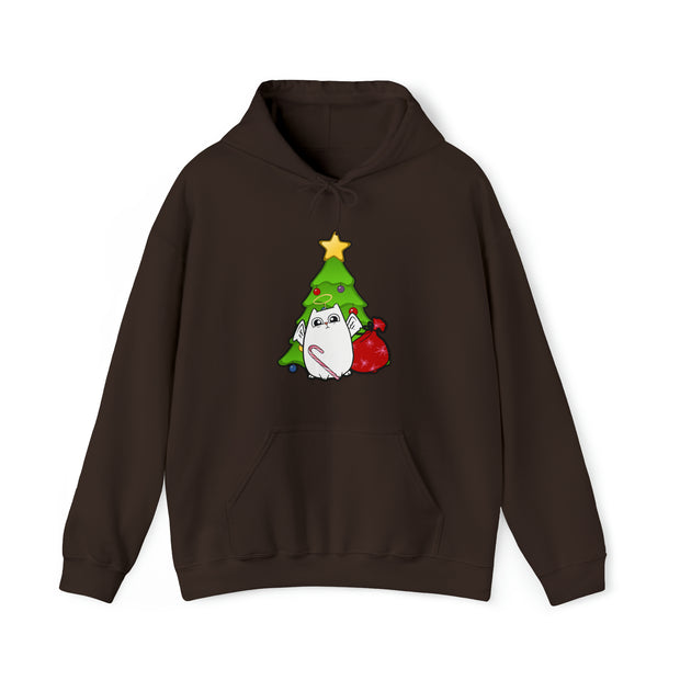 Christmas cat Unisex Heavy Blend™ Hooded Sweatshirt