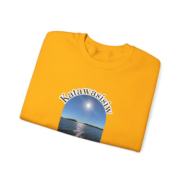 Cree Saskatchewan Skies Unisex Heavy Blend™ Crewneck Sweatshirt