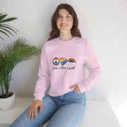 Peace Love Pride Unisex Heavy Blend™ Crewneck Sweatshirt