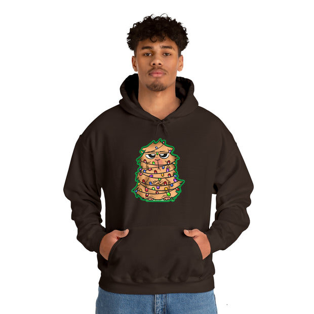 Christmas cat Unisex Heavy Blend™ Hooded Sweatshirt