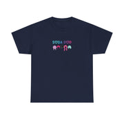 Soda Pop Unisex Heavy Cotton Tee, Casual Wear, Gift for Friends, Fun Summer T-Shirt, Graphic Shirt for Parties, Trendy Everyday Tee