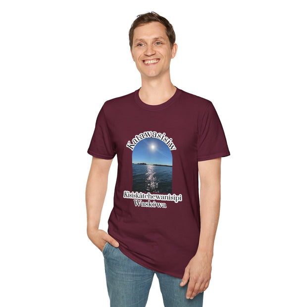 Cree Saskatchewan Skies Unisex Softstyle T-Shirt