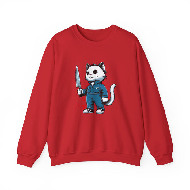 Horror Movie Cats Unisex Heavy Blend™ Crewneck Sweatshirt
