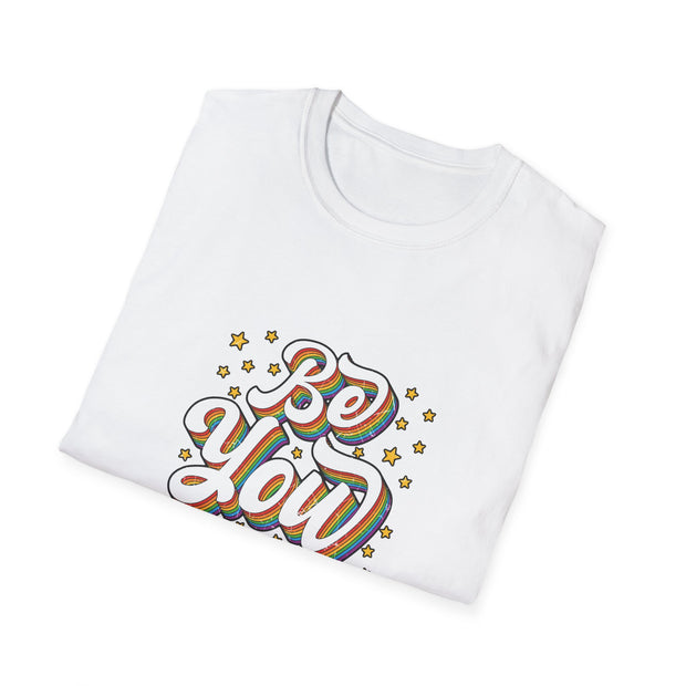 Retro Be You Pride Unisex Softstyle T-Shirt