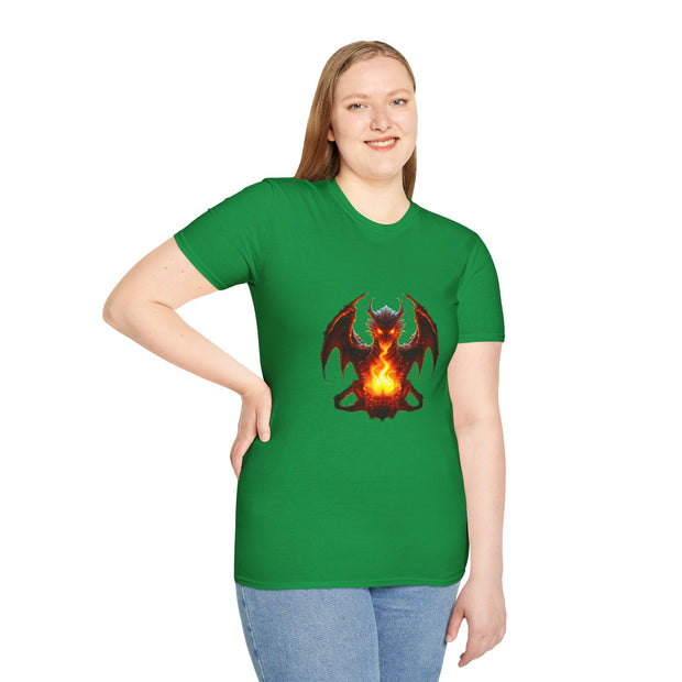 Fire Dragon Unisex Softstyle T-Shirt