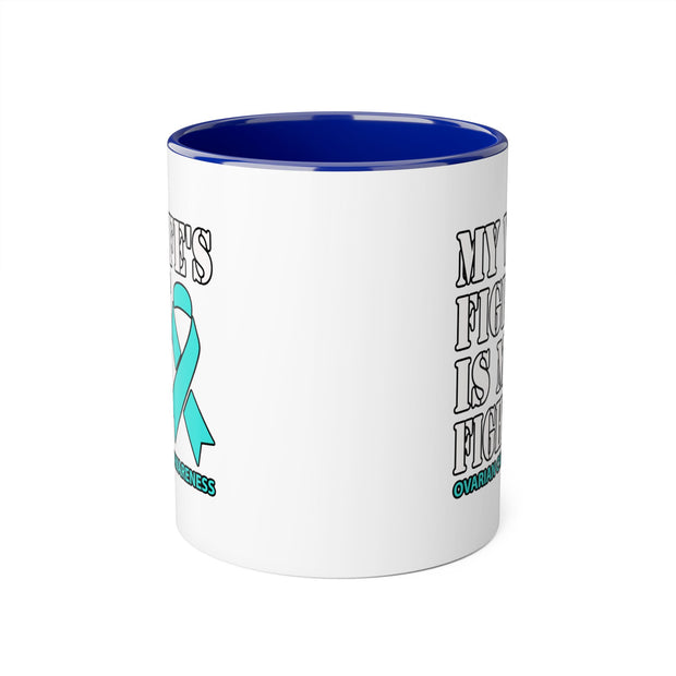 Ovarian Cancer Accent Mugs, 11oz