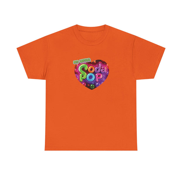 Soda Pop Heart Tee - Vintage Unisex Cotton T-Shirt, Casual Wear, Retro Graphic Tee, Gift for Soda Lovers, Summer Fashion