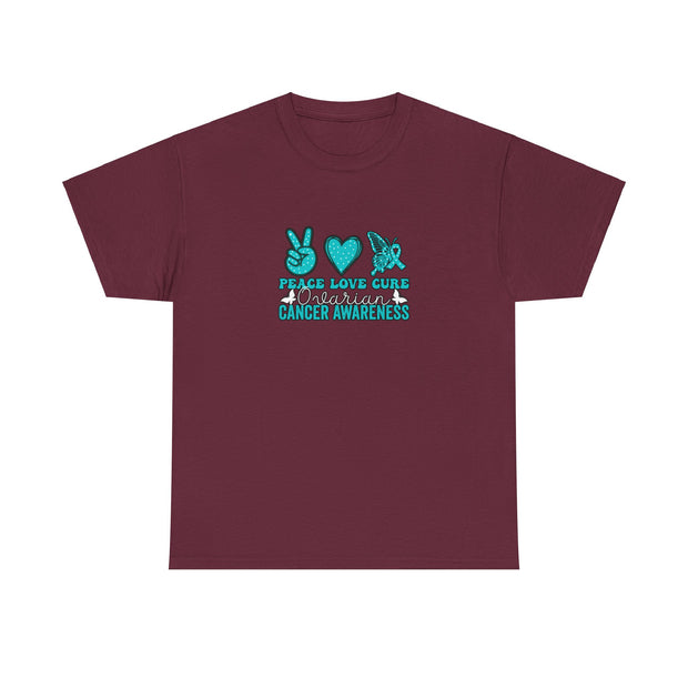 Peace Love Cure Unisex Heavy Cotton Tee