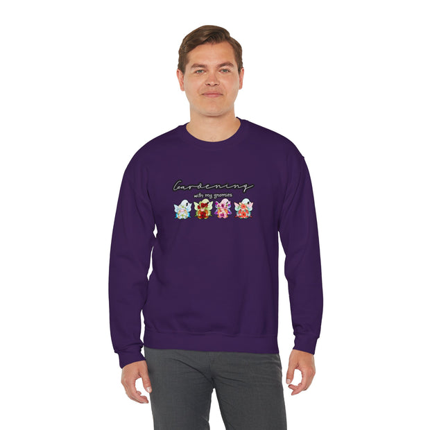 Gardening with my Gnomies Unisex Heavy Blend™ Crewneck Sweatshirt