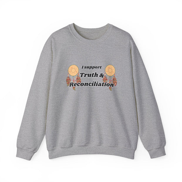 I Support Truth & Reconciliation Unisex Heavy Blend™ Crewneck Sweatshirt