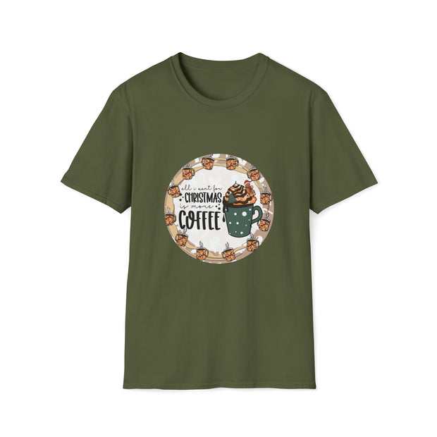 Christmas Coffee Unisex Softstyle T-Shirt