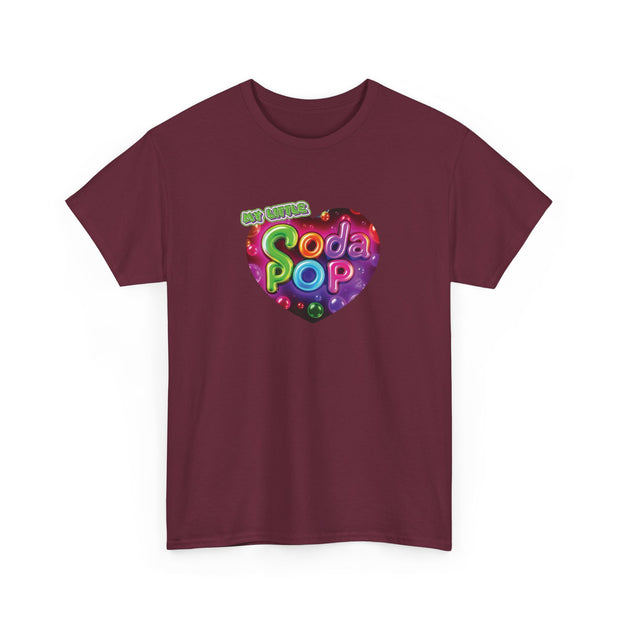 Soda Pop Heart Tee - Vintage Unisex Cotton T-Shirt, Casual Wear, Retro Graphic Tee, Gift for Soda Lovers, Summer Fashion
