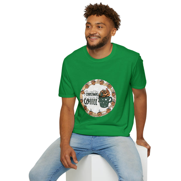 Christmas Coffee Unisex Softstyle T-Shirt
