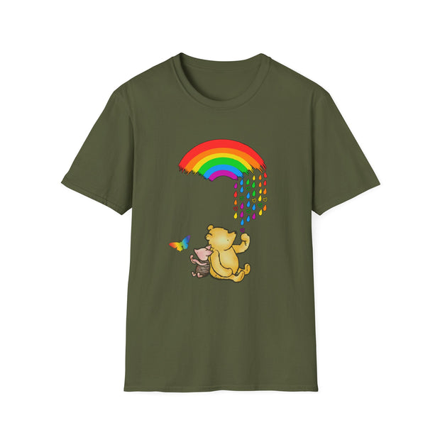 Winnie the Pooh Raining Pride Unisex Softstyle T-Shirt