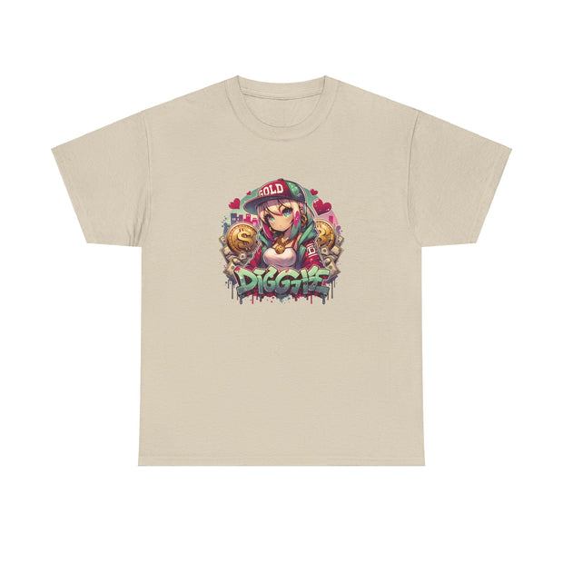 Graffiti Anime Girls Unisex Heavy Cotton Tee