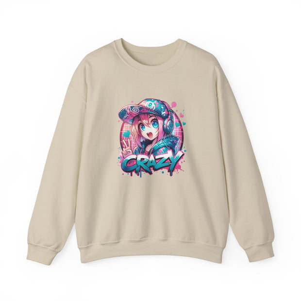 Graffiti Anime Girls Unisex Heavy Blend™ Crewneck Sweatshirt