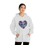 Heart Butterfly Unisex Heavy Blend™ Hooded Sweatshirt