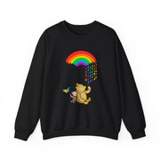 Winnie the Pooh Raining Pride Unisex Heavy Blend™ Crewneck Sweatshirt